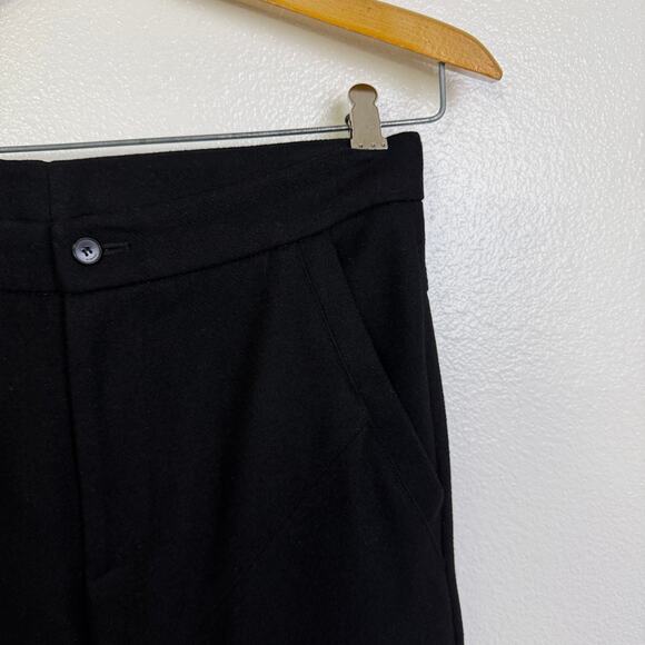 Givenchy Trouser Pants Womens 44 Black Wool Cashmere Moto Taper Ankle Zip Italy - Picture 3 of 11